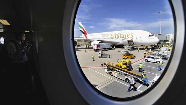 Emirates Airline's Airbus A380  - Sputnik International