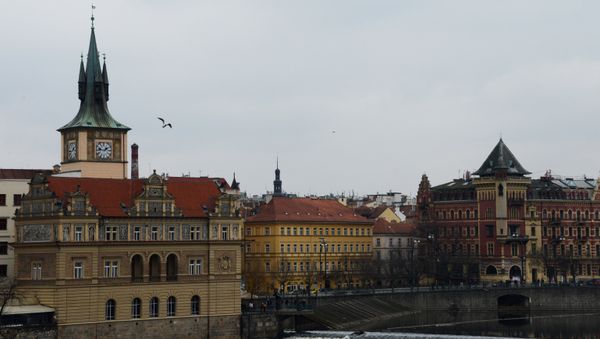 View of the Smetana Embankment from the Charles Bridge in Prague. (File) - Sputnik International