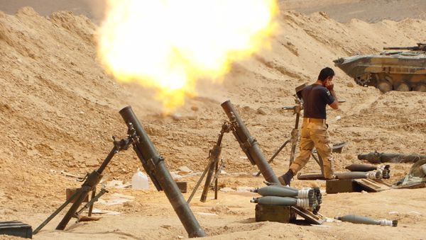 Syrian government forces in Palmyra, central Syria. - Sputnik International