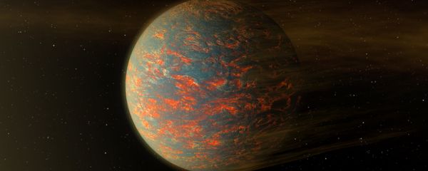 This illustration shows one possible scenario for the hot, rocky exoplanet called 55 Cancri e, which is nearly two times as wide as Earth This illustration shows one possible scenario for the hot, rocky exoplanet called 55 Cancri e, which is nearly two times as wide as Earth - Sputnik International