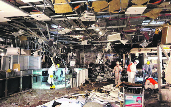 Damage is seen inside the departure terminal following the March 22, 2016 bombing at Zaventem Airport, in these undated photos made available to Reuters by the Belgian newspaper Het Nieuwsblad, in Brussels, Belgium, March 29, 2016 Damage is seen inside the departure terminal following the March 22, 2016 bombing at Zaventem Airport, in these undated photos made available to Reuters by the Belgian newspaper Het Nieuwsblad, in Brussels, Belgium, March 29, 2016 - Sputnik International