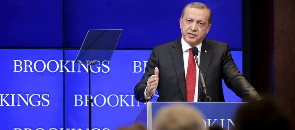 Turkish President Tayyip Erdogan speaks at the Brookings Institute in Washington March 31, 2016 Turkish President Tayyip Erdogan speaks at the Brookings Institute in Washington March 31, 2016 - Sputnik International