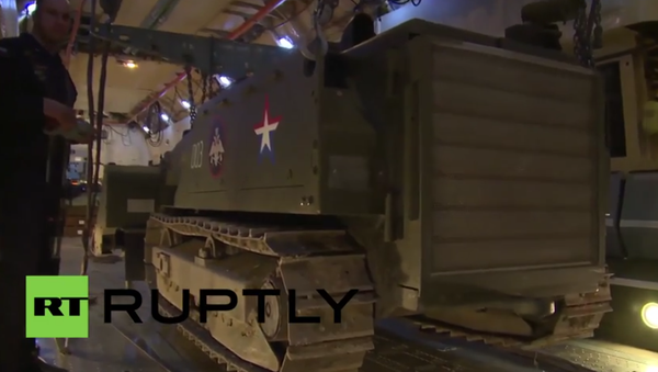 Syria: Russian bomb disposal vehicles deployed in liberated Palmyra - Sputnik International