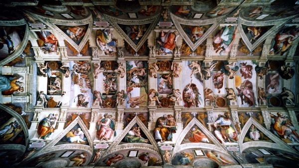 An undated picture showing the ceiling of the Sistine Chapel in the Vatican City - Sputnik International