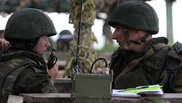 Soldiers during the exercise - Sputnik International