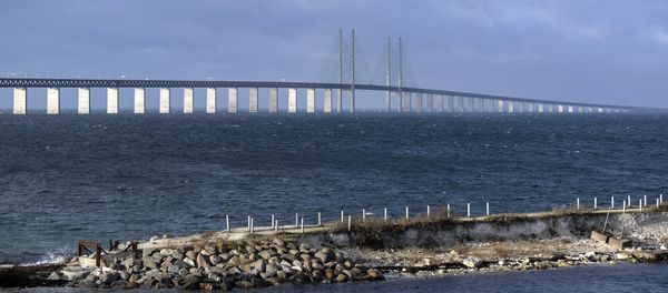 The Oresund bridge pictured from Lernacken on the Swedish side of the Oresund strait November 12, 2015. - Sputnik International