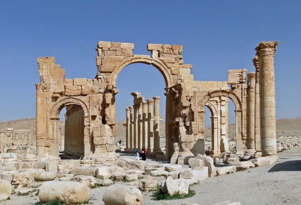 The monumental arch of Palmyra, Syria - Sputnik International