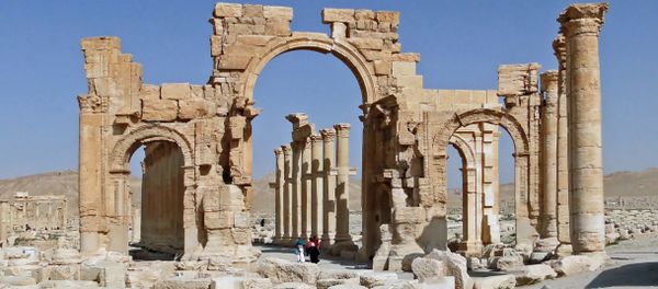 The monumental arch of Palmyra, Syria - Sputnik International