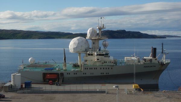 The Norwegian electronic intelligence collection vessel F/S «Marjata» in Kirkenes, Norway The Norwegian electronic intelligence collection vessel F/S «Marjata» in Kirkenes, Norway - Sputnik International