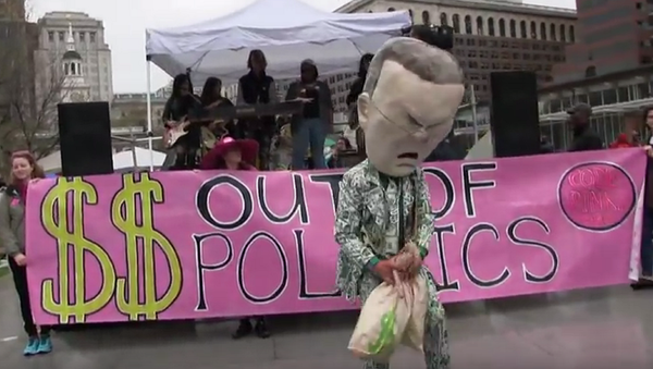 Mass Civil Disobedience Action ‘#DemocracySpring’ Begins as Crowds March to US Capital - Sputnik International