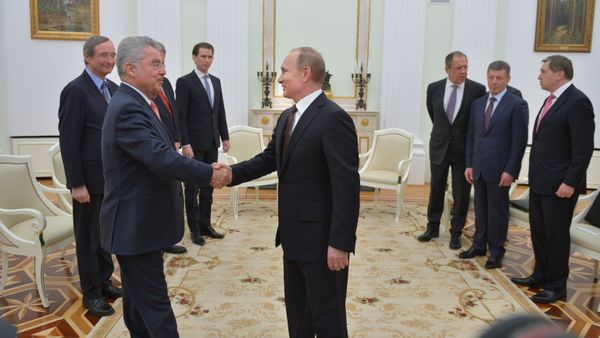 President Vladimir Putin meets with President of Austria Heinz Fischer - Sputnik International