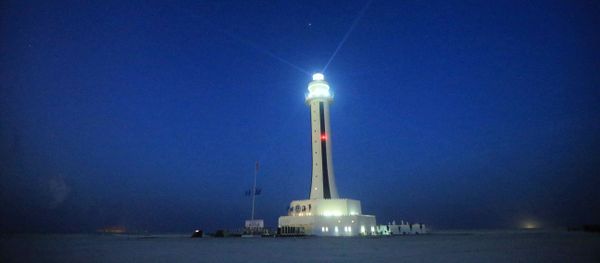 This April 5, 2016 photo provided by China's Xinhua News Agency shows the lighthouse on Zhubi Reef in the South China Sea This April 5, 2016 photo provided by China's Xinhua News Agency shows the lighthouse on Zhubi Reef in the South China Sea - Sputnik International