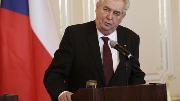 Czech Republic's President Milos Zeman addresses media during a press conference at the Prague Castle in Prague, Czech Republic, Tuesday, March 15, 2016 Czech Republic's President Milos Zeman addresses media during a press conference at the Prague Castle in Prague, Czech Republic, Tuesday, March 15, 2016 - Sputnik International