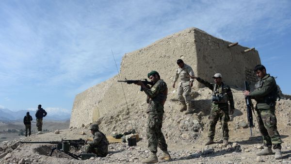 Afghan security forces patrol following an operation against Islamic State (IS) militants in Achin district in Nangarhar province (File) - Sputnik International