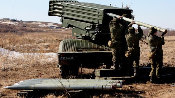 Artillery drill held at Sergeyevsky base in Primorsky Territory Artillery drill held at Sergeyevsky base in Primorsky Territory - Sputnik International