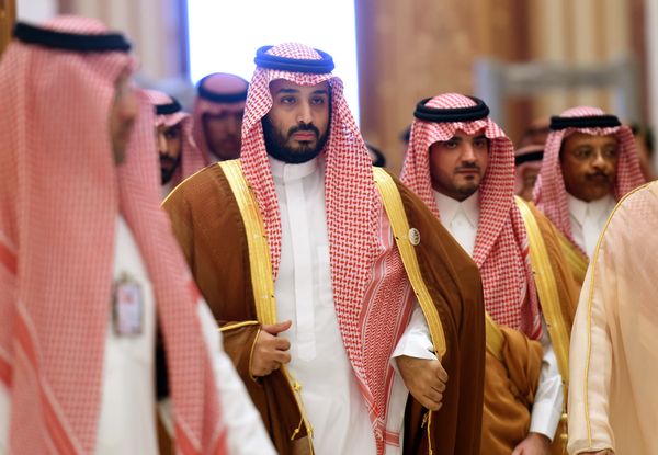 Saudi Defence Minister Mohammed bin Salman (2nd L), who is the desert kingdom's deputy crown prince and second-in-line to the throne, arrives at the closing session of the 4th Summit of Arab States and South American countries held in the Saudi capital Riyadh, on November 11, 2015 Saudi Defence Minister Mohammed bin Salman (2nd L), who is the desert kingdom's deputy crown prince and second-in-line to the throne, arrives at the closing session of the 4th Summit of Arab States and South American countries held in the Saudi capital Riyadh, on November 11, 2015 - Sputnik International