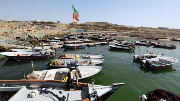 Fishing boats are moored in the southern Iranian port city of Chabahar on May 14, 2015 - Sputnik International