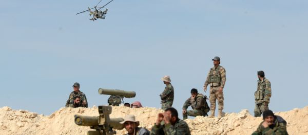 Ka-52 helicopter flies combat mission in Syria Ka-52 helicopter flies combat mission in Syria - Sputnik International