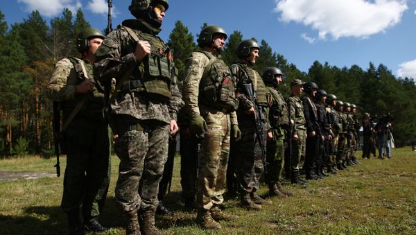 Participants in the open small arms shooting competitions of the task force units of law-enforcement bodies. (File) - Sputnik International