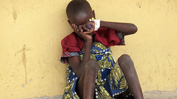 A girl rescued from Boko Haram's hides her face at the Malkohi camp for internally displaced persons outside Yola, in northeast Nigeria. (File) - Sputnik International