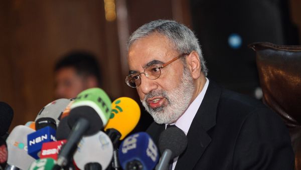 Syrian Information Minister Omran al-Zoubi speaks during a press conference in Damascus, Syria (File) - Sputnik International