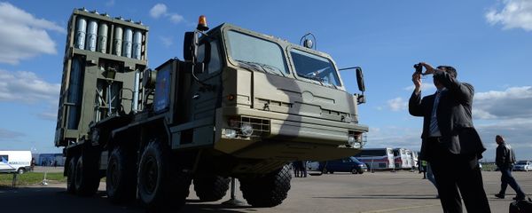 Anti-aircraft guided missile system Vityaz at the MAKS-2013 Air Show in Zhukovsky, the Moscow suburbs Anti-aircraft guided missile system Vityaz at the MAKS-2013 Air Show in Zhukovsky, the Moscow suburbs - Sputnik International