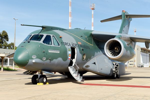 The new EMBRAER multi functional aircraft KC-390 is displayed at Brasilia's Air Base on April 5, 2016 The new EMBRAER multi functional aircraft KC-390 is displayed at Brasilia's Air Base on April 5, 2016 - Sputnik International