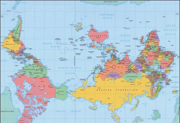 The Upside-down Map . The Upside-down Map . - Sputnik International