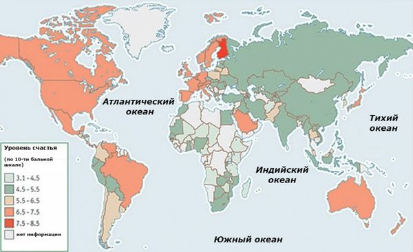 Map of happiness. Map of happiness. - Sputnik International