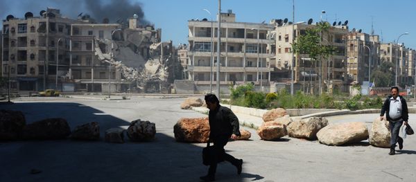 Militants shell a district in Aleppo - Sputnik International