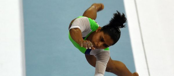 India's Dipa Karmakar performs on the vault at the Namdong Gymnasium during the artistic gymnastics women's qualification and team final of the 2014 Asian Games in Incheon. (File) India's Dipa Karmakar performs on the vault at the Namdong Gymnasium during the artistic gymnastics women's qualification and team final of the 2014 Asian Games in Incheon. (File) - Sputnik International