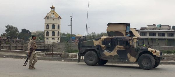 Afghan security forces respond to a Taliban-claimed suicide attack in Kabul, Afghanistan, Tuesday, April 19, 2016. Afghan security forces respond to a Taliban-claimed suicide attack in Kabul, Afghanistan, Tuesday, April 19, 2016. - Sputnik International