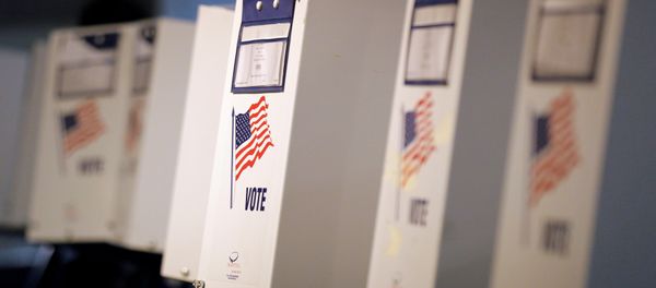 Voting booths are seen during the New York primary elections at a polling station in the Brooklyn borough of New York City, U.S., April 19, 2016. Voting booths are seen during the New York primary elections at a polling station in the Brooklyn borough of New York City, U.S., April 19, 2016. - Sputnik International