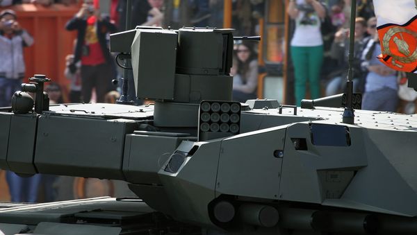 Close-up of the turret with its sensor and machine gun platform Close-up of the turret with its sensor and machine gun platform - Sputnik International