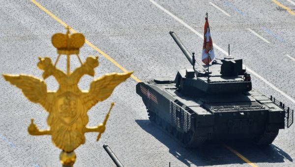 A T-14 tank with the Armata Universal Combat Platform at the military parade to mark the 70th anniversary of Victory in the 1941-1945 Great Patriotic War. - Sputnik International