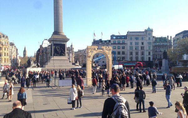 Palmyra's Arch of Triumph recreated in London’s Trafalgar Square. Palmyra's Arch of Triumph recreated in London’s Trafalgar Square. - Sputnik International