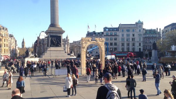 Palmyra's Arch of Triumph recreated in London’s Trafalgar Square. - Sputnik International