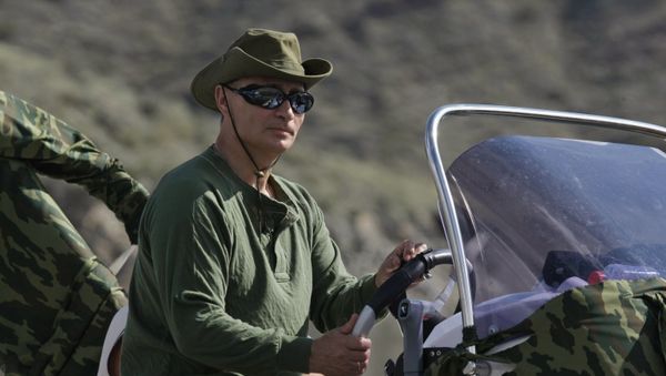 Vladimir Putin on vacation in Tyva Republic Vladimir Putin on vacation in Tyva Republic - Sputnik International