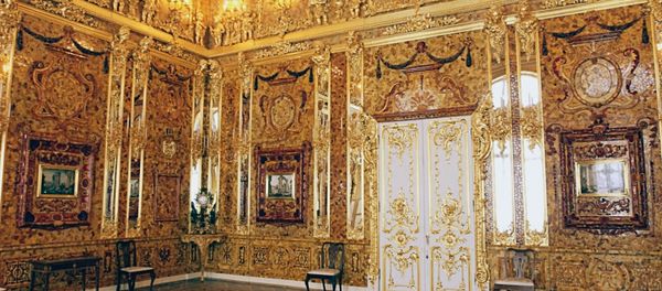 Amber Room in Catherine Palace Amber Room in Catherine Palace - Sputnik International