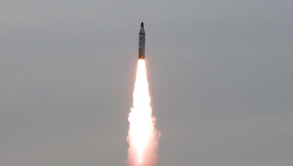 North Korean leader Kim Jong Un guides on the spot the underwater test-fire of strategic submarine ballistic missile in this undated photo released by North Korea's Korean Central News Agency (KCNA) in Pyongyang on April 24, 2016 North Korean leader Kim Jong Un guides on the spot the underwater test-fire of strategic submarine ballistic missile in this undated photo released by North Korea's Korean Central News Agency (KCNA) in Pyongyang on April 24, 2016 - Sputnik International