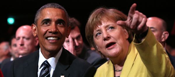 US President Barack Obama (L) and German Chancellor Angela Merkel sit during the official opening ceremony of the Hanover industry Fair at the Hannover Congress Center HCC in Hanover, on April 24, 2016 US President Barack Obama (L) and German Chancellor Angela Merkel sit during the official opening ceremony of the Hanover industry Fair at the Hannover Congress Center HCC in Hanover, on April 24, 2016 - Sputnik International