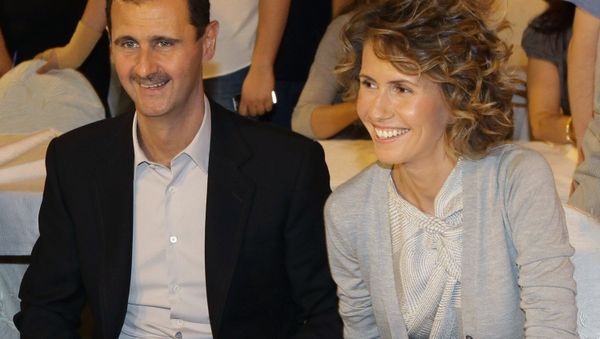 Syrian President Bashar Assad and his wife Asma (File) - Sputnik International