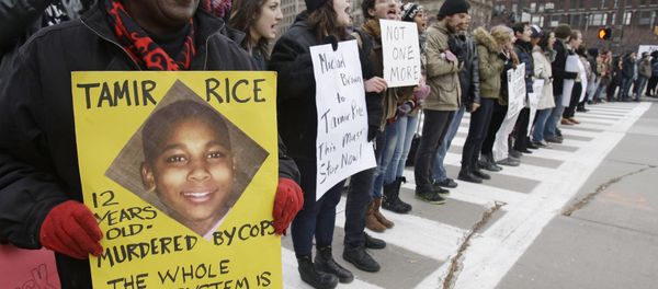 FILE- In this Nov. 25, 2014, file photo, demonstrators block Public Square Tuesday, Nov. 25, 2014, in Cleveland, during a protest over the police shooting of 12-year-old Tamir Rice FILE- In this Nov. 25, 2014, file photo, demonstrators block Public Square Tuesday, Nov. 25, 2014, in Cleveland, during a protest over the police shooting of 12-year-old Tamir Rice - Sputnik International