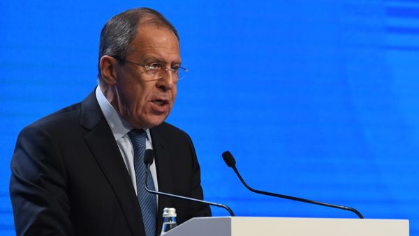Russian Foreign Minister Sergei Lavrov gives a speech at the 5th Moscow Conference on International Security (MCIS) in Moscow on April 27, 2016. - Sputnik International