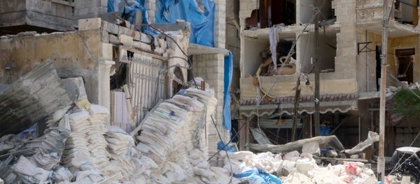 A view shows the damage at the Medecins Sans Frontieres (MSF)-backed al-Quds hospital after it was hit by airstrikes, in a rebel-held area of Syria's Aleppo, April 28, 2016. - Sputnik International