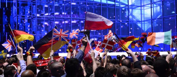 Supporters wave flags ahead of the Eurovision Song Contest 2014 Grand Final in Copenhagen, Denmark, on May 10, 2014 Supporters wave flags ahead of the Eurovision Song Contest 2014 Grand Final in Copenhagen, Denmark, on May 10, 2014 - Sputnik International