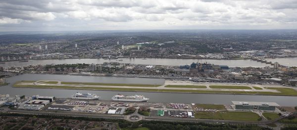 A general view from the air of the London City Airport in east London, Friday, July 13, 2012 - Sputnik International