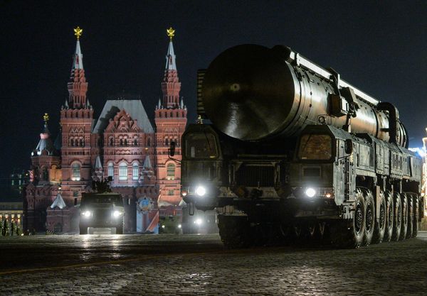 A Yars ground mobile missile system at the rehearsal of the military parade dedicated to the 71 th anniversary of Victory in the Great Patriotic War, in Red Square in Moscow - Sputnik International