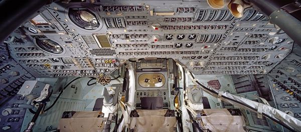 Apollo Command Module Interior. Apollo Command and Service modules were flown by the United States between 1966 and 1975 - Sputnik International