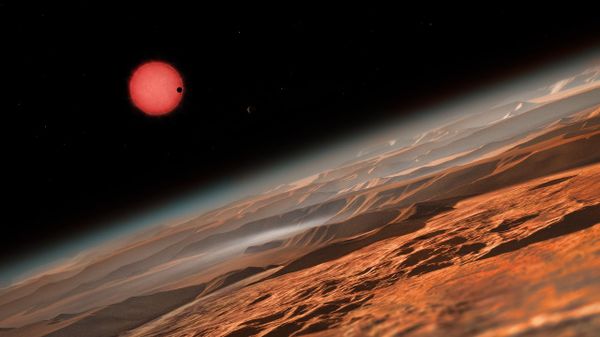 Artist’s impression of the ultracool dwarf star TRAPPIST-1 from close to one of its planets - Sputnik International
